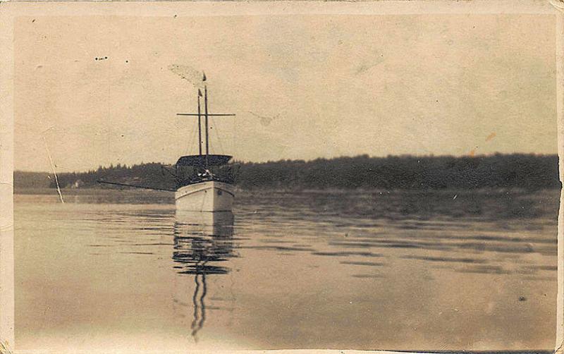 Chelsea MA Passenger Boat Coast RPPC Postcard