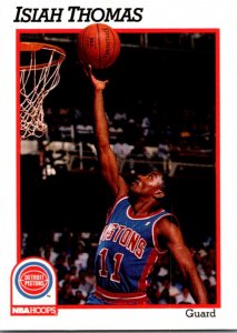 1991 NBA Basketball Card Isiah Thomas Guard Detrroit Pistons sun0630