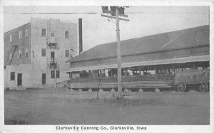 Clarksville Canning Company Iowa 1910 Postcard Factory Industry 8577