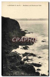 Postcard Old Saint Cast Rocks at Pointe Isle of I