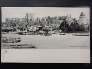 WINDSOR CASTLE Across the River Thames c1902 UB Postcard by Raphael Tuck 1397