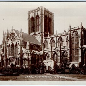 c1920s York, England Minster RPPC Anglican Cathedral Church St Peter Photo A164