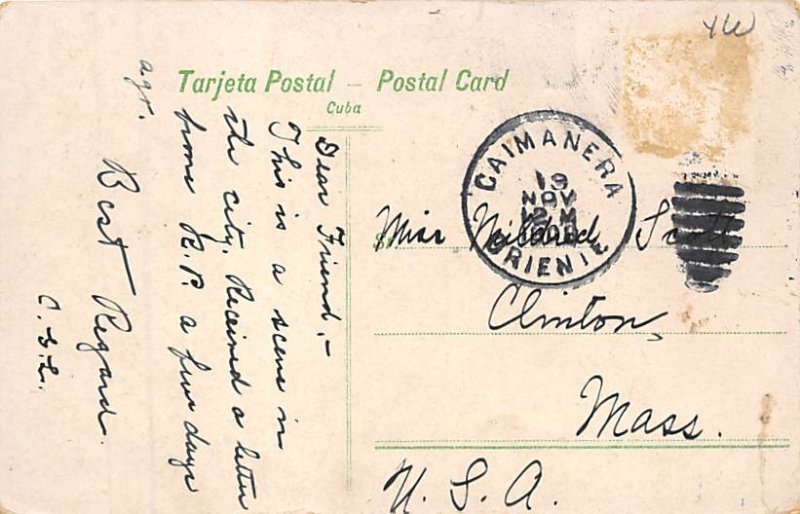 Guantanamo Parque Central Cuba Postcard