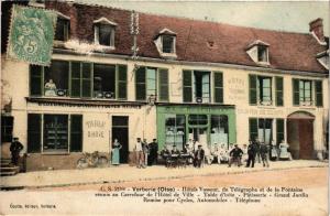 CPA AK VERBERIE - Hotel Vasseur Du Telegraphe et de la Fontaine Reunis (259595)