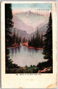 1907 Mount Of The Holy Cross Colorado CO Pines Mountains Posted Postcard