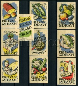 500631 Czechoslovakia healthy foods Vintage match labels