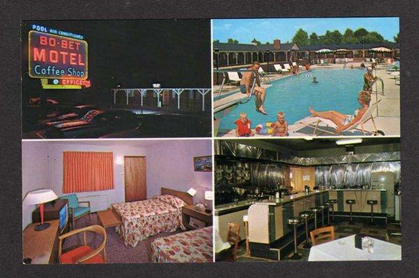 NJ Bo Bet Motel MOUNT EPHRAIM NEW JERSEY Postcard PC