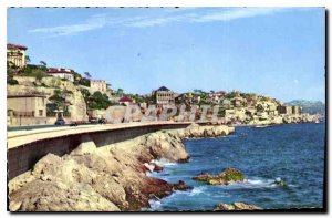 Postcard Old New Marseille Corniche