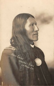 Native American High Chief by Shiffert El Reno Ok c1910 Postcard AQ102