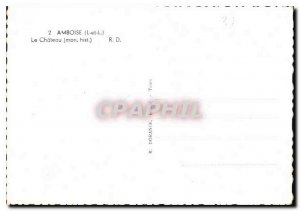 Postcard Modern Amboise I and L Le Chateau