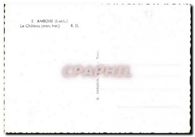 Postcard Modern Amboise I and L Le Chateau