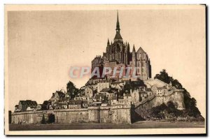 Old Postcard La Douce France Le Mont St Michel Cote Nord Vue Generale East