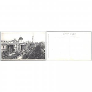 Postcard London National Gallery & St. Martin's Church Architecture
