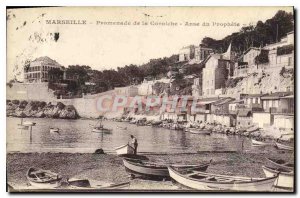 Postcard Old Marseille Promenade Anse Corniche Prophete