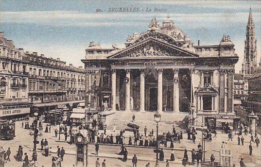 Belgium Brussels La Bourse 1924