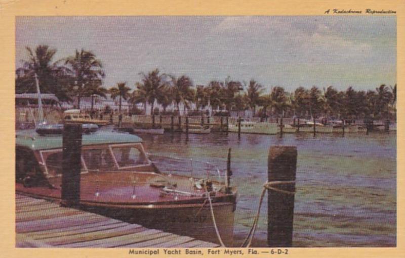 Florida Fort Myers Municipal Yacht Basin 1949 Dexter Press