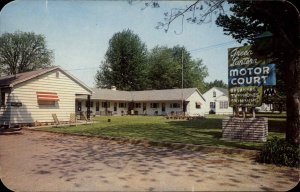 Rome New York NY Green Lantern Motor Court c1950s-60s Postcard