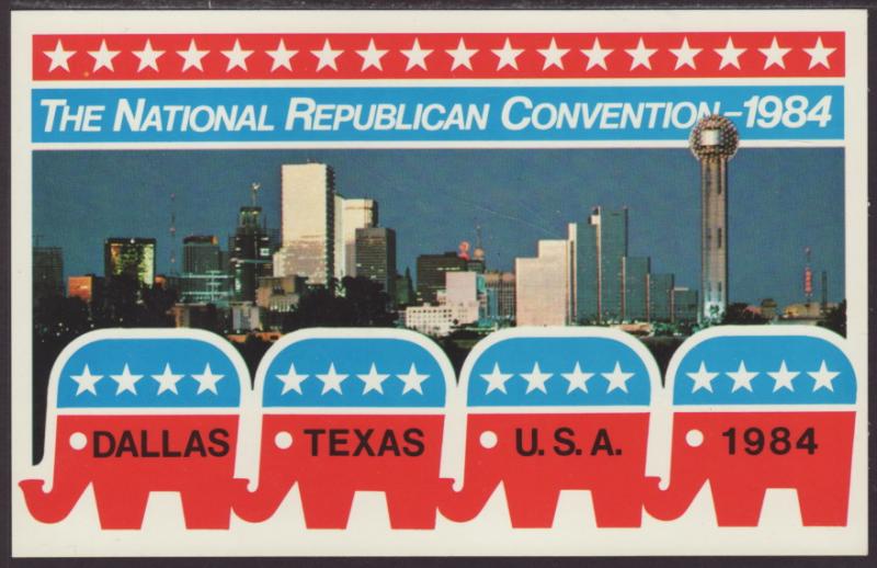 National Republican Convention,1984 Dallas,TX Postcard