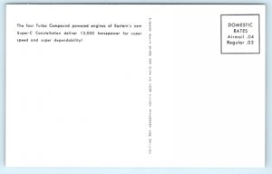 Lockheed Super Constellation Airplane Postcard Eastern Airlines Miami FL