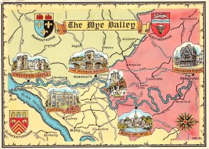 uk47631 wye valley uk map