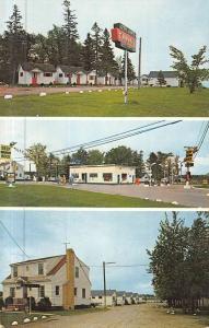 Sault Ste Marie Michigan City Limits Cabins Multiview Vintage Postcard K48137