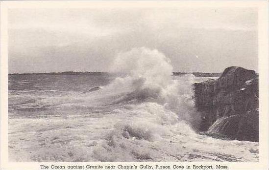 Massachusetts Rockport The Ocean Near Chapins Gully Albertype