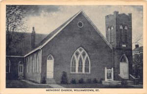 F74/ Williamstown Kentucky Postcard Methodist Church Building c1940s