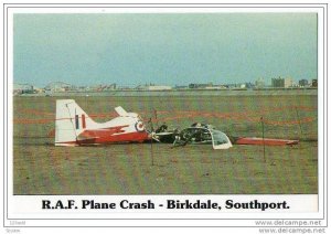 RAF Fatal Plane Crash Birkdale, Southport, Sefton,UK - limited edition postca...