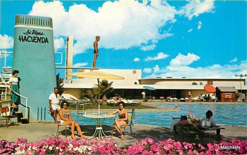 Hotel Riviera Pool Las Vegas, NV., USA Casino, Las Vegas 1964  Topics -  Hotels & Restaurants - Hotels, Postcard / HipPostcard