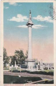 Vermont Burlington Ethan Allen Monument 1916