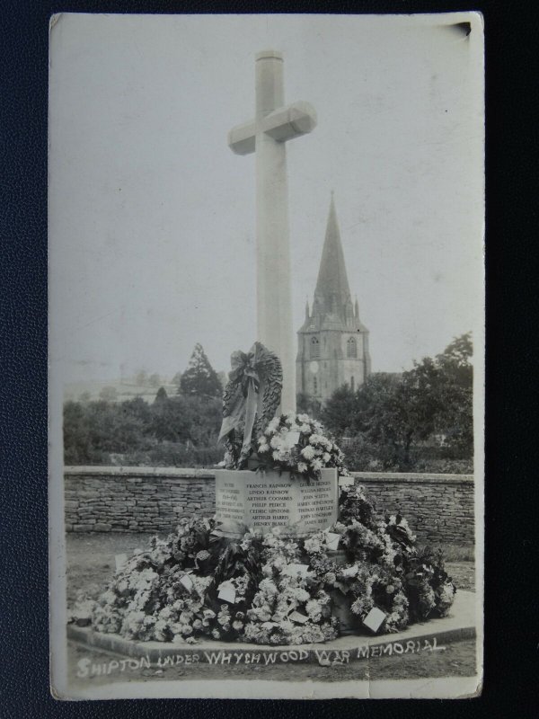 Chipping Norton SHIPTON UNDER WYCHWOOD WAR MEMORIAL - Old RP Postcard