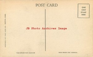 MA, Dedham, Massachusetts, Post Office Building, American Art PC Pub No 351