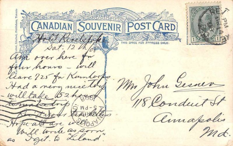 Revelstoke British Columbia Canada Panoramic View Vintage Postcard AA1261