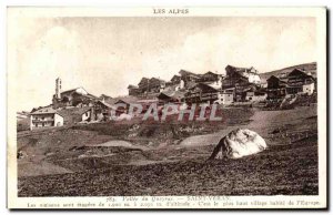 Old Postcard The Quesyras the Alps Vallee Saint Veran