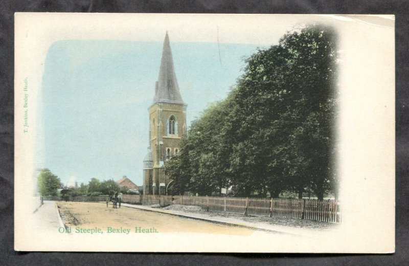 dc780 - BEXLEY HEATH London c1905-08 Old Steeple Postcard