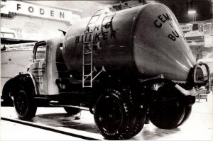 Repro  DODGE BULK CEMENT CARRIER TRUCK  1954 Commercial Motor Show  4X6 Postcard