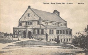 SPOONER LIBRARY Kansas State University, Lawrence c1910s Vintage Postcard