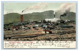 1907 El Paso Smelter Texas TX Postcard Undivided Posted