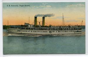 Steamer SS Kennedy Puget Sound Washington 1910c postcard