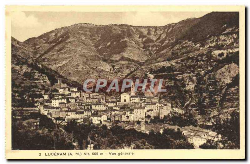 Old Postcard View Luceram gnerale