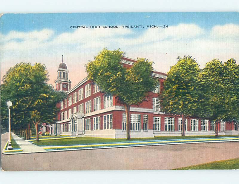 Unused Linen HIGH SCHOOL Ypsilanti Michigan MI L9868