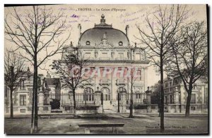 Old Postcard Bank Caisse d & # 39Epargne Troyes