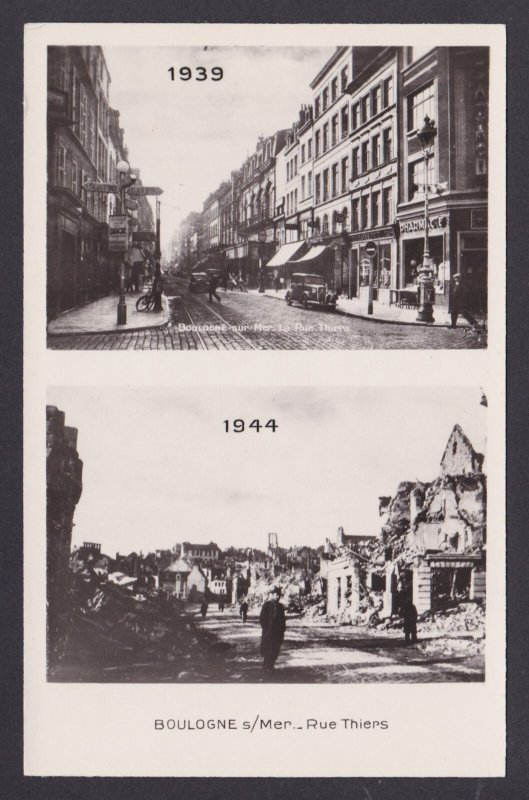 FRANCE, Postcard, Boulogne-sur-Mer, Rue Thiers
