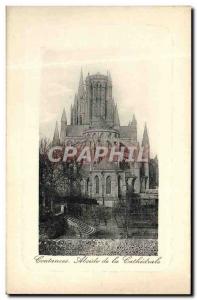 Old Postcard Coutances Apse of the cathedral