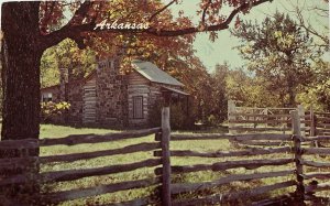 Cottage in the Ozarks, West Fork, Arkansas Postcard Log House 1974