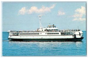 c1960 Ferry Nantucket Islands Martha's Vineyard Freight Service Vintage Postcard