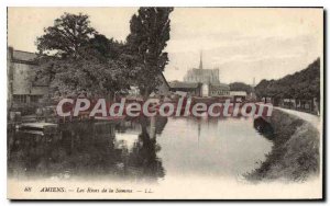 Old Postcard Amiens The Banks of the Somme