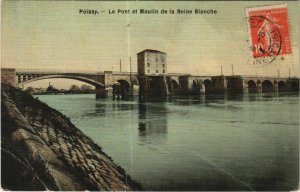 CPA POISSY Le Pont et moulin de la Reine (806450)