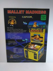 Mallet Madness Arcade Flyer 1999 Original Game Art Promo 8.5 x 11