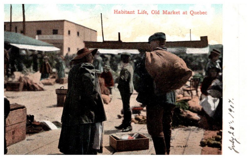 Quebec Old Market Habitant Life